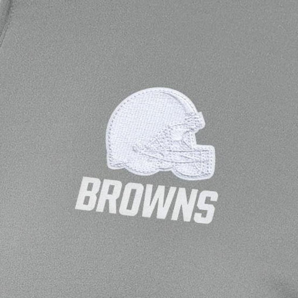 Cleveland Browns Antigua Women's Reprocess Quarter-Zip Top Gray | NFL