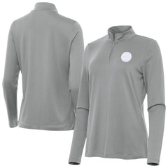 Pittsburgh Steelers Antigua Women's Reprocess Quarter-Zip Top Gray | NFL