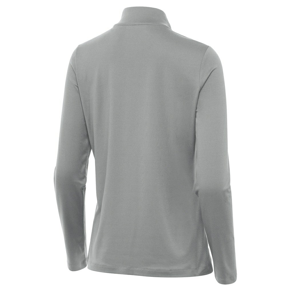 Pittsburgh Steelers Antigua Women's Reprocess Quarter-Zip Top Gray | NFL