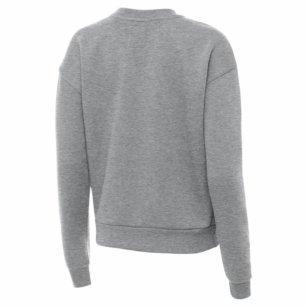 Jacksonville Jaguars Antigua Women's Victory Crew Pullover Sweatshirt Heather Gray | NFL