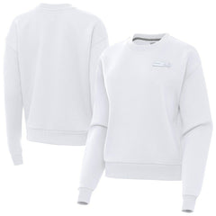 Seattle Seahawks Antigua Women's Victory Crew Pullover Sweatshirt White | NFL