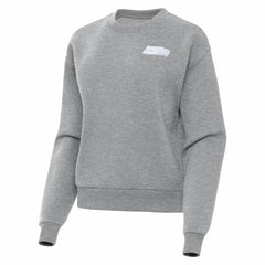 Seattle Seahawks Antigua Women's Victory Crew Pullover Sweatshirt Heather Gray | NFL