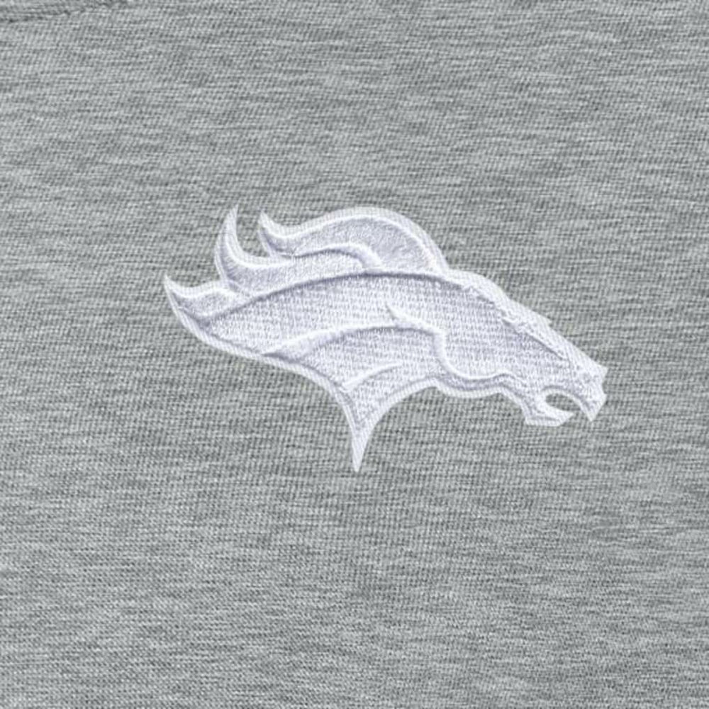 Denver Broncos Antigua Women's Victory Crew Pullover Sweatshirt Heather Gray | NFL