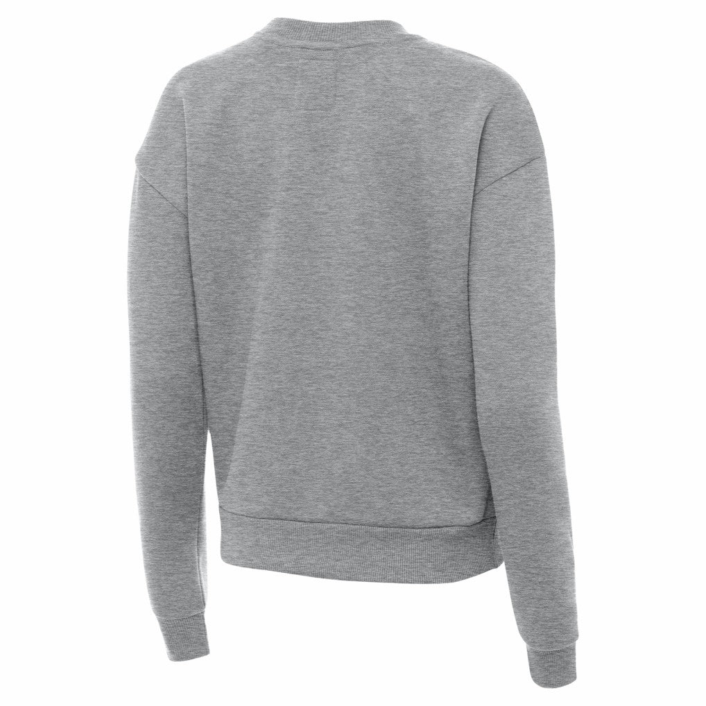 Baltimore Ravens Antigua Women's Victory Crew Pullover Sweatshirt Heather Gray | NFL