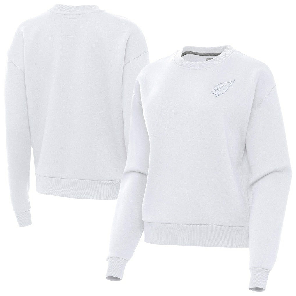 Arizona Cardinals Antigua Women's Victory Crew Pullover Sweatshirt White | NFL