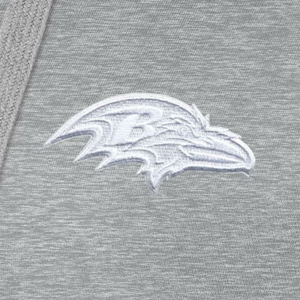 Baltimore Ravens Antigua Women's Victory Pullover Hoodie Heather Gray | NFL