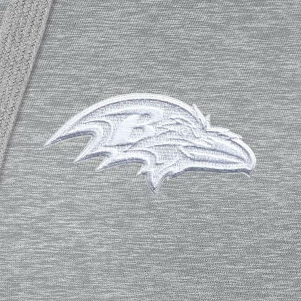 Baltimore Ravens Antigua Women's Victory Pullover Hoodie Heather Gray | NFL