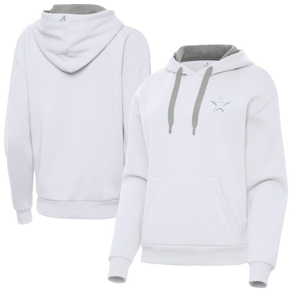 Dallas Cowboys Antigua Women's Victory Pullover Hoodie White | NFL