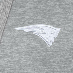 New England Patriots Antigua Women's Victory Pullover Hoodie Heather Gray | NFL