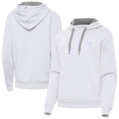 Tampa Bay Buccaneers Antigua Women's Victory Pullover Hoodie White | NFL