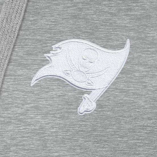 Tampa Bay Buccaneers Antigua Women's Victory Pullover Hoodie Heather Gray | NFL