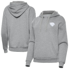 Jacksonville Jaguars Antigua Women's Victory Pullover Hoodie Heather Gray | NFL