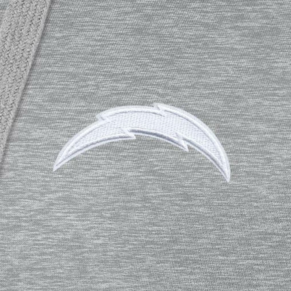Los Angeles Chargers Antigua Women's Victory Pullover Hoodie Heather Gray | NFL