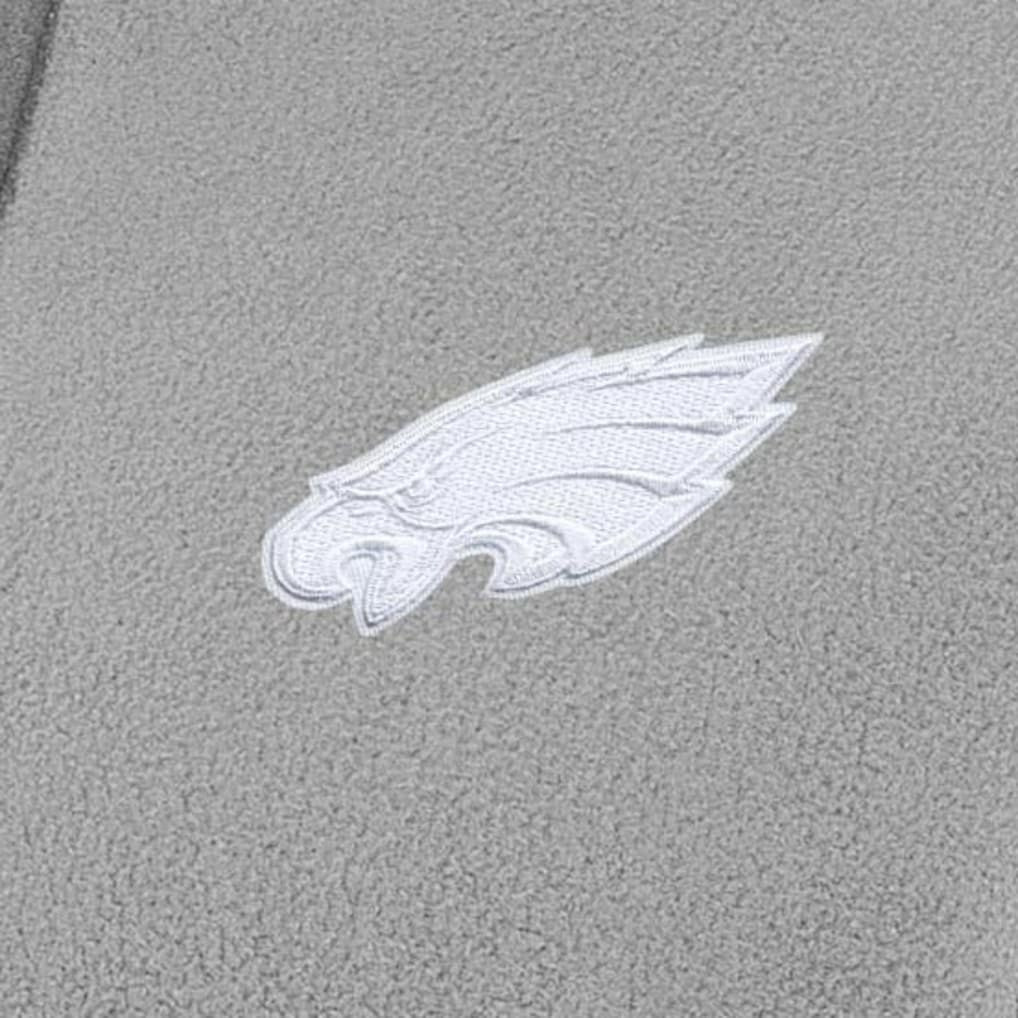 Philadelphia Eagles Antigua Women's Figure Half-Zip Sweatshirt Gray | NFL