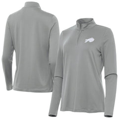 Buffalo Bills Antigua Women's Reprocess Quarter-Zip Top Gray | NFL