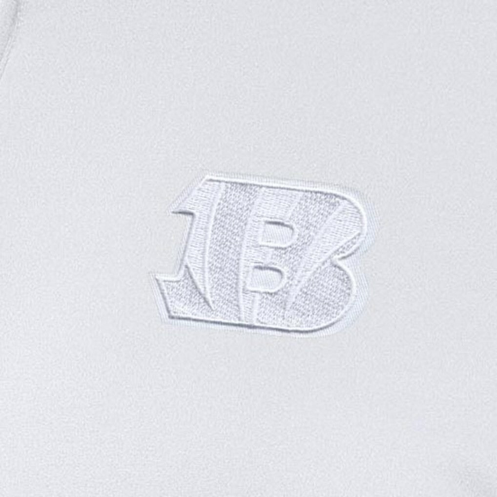 Cincinnati Bengals Antigua Women's Reprocess Quarter-Zip Top White | NFL