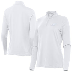 Philadelphia Eagles Antigua Women's Reprocess Quarter-Zip Top White | NFL