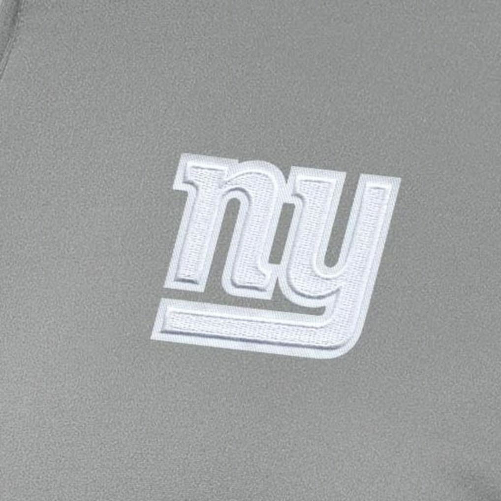 New York Giants Antigua Women's Reprocess Quarter-Zip Top Gray | NFL
