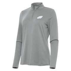 Philadelphia Eagles Antigua Women's Reprocess Quarter-Zip Top Gray | NFL