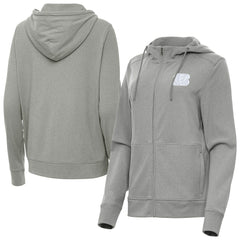 Cincinnati Bengals Antigua Women's Seeker Full-Zip Hoodie Jacket Heather Gray | NFL
