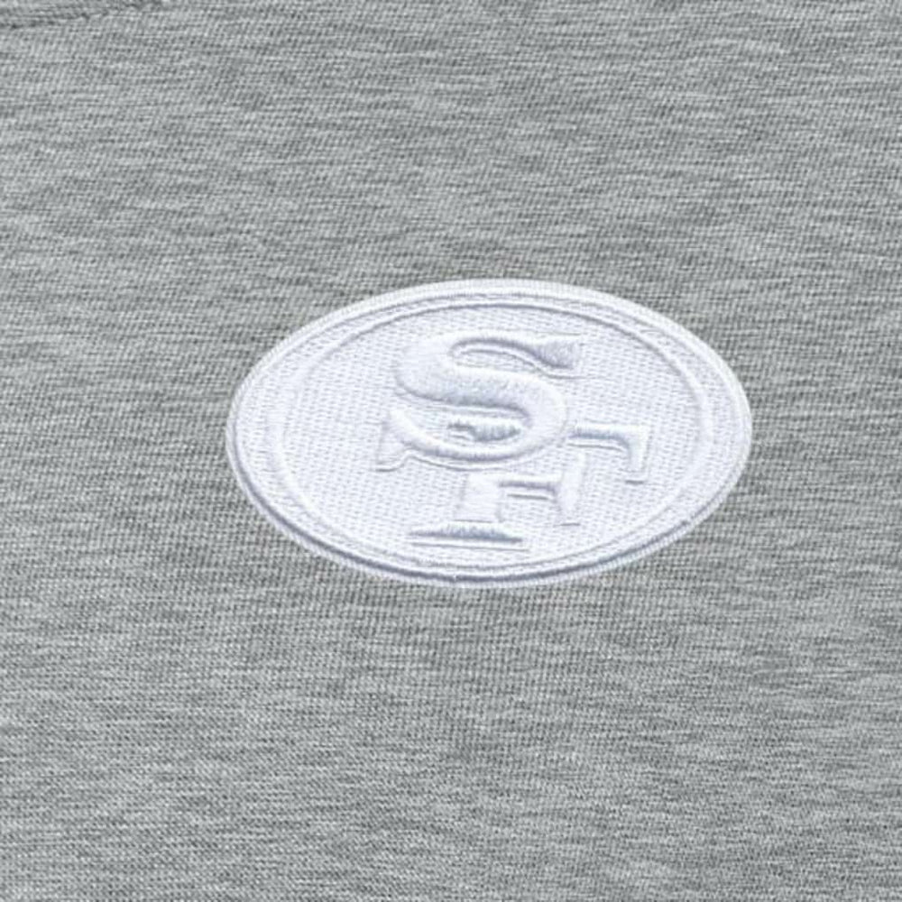 San Francisco 49ers Antigua Women's Victory Crew Pullover Sweatshirt Heather Gray | NFL