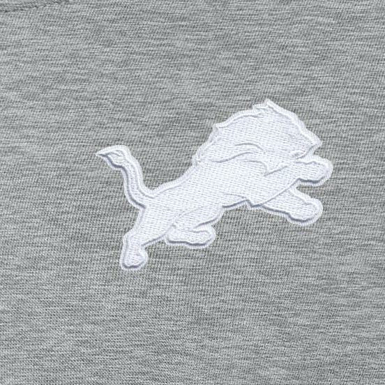 Detroit Lions Antigua Women's Victory Crew Pullover Sweatshirt Heather Gray | NFL
