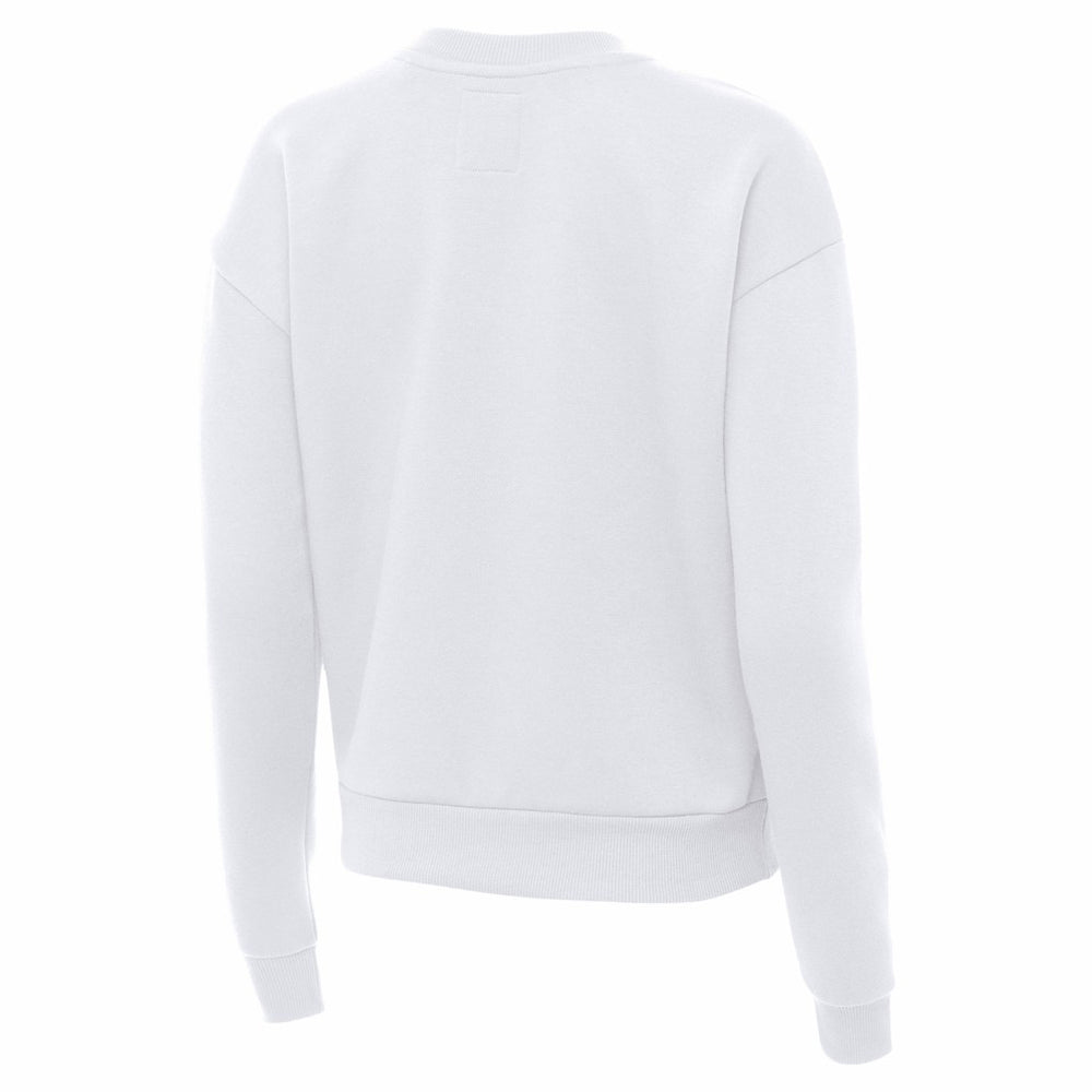 San Francisco 49ers Antigua Women's Victory Crew Pullover Sweatshirt White | NFL