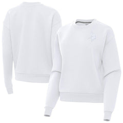 Minnesota Vikings Antigua Women's Victory Crew Pullover Sweatshirt White | NFL