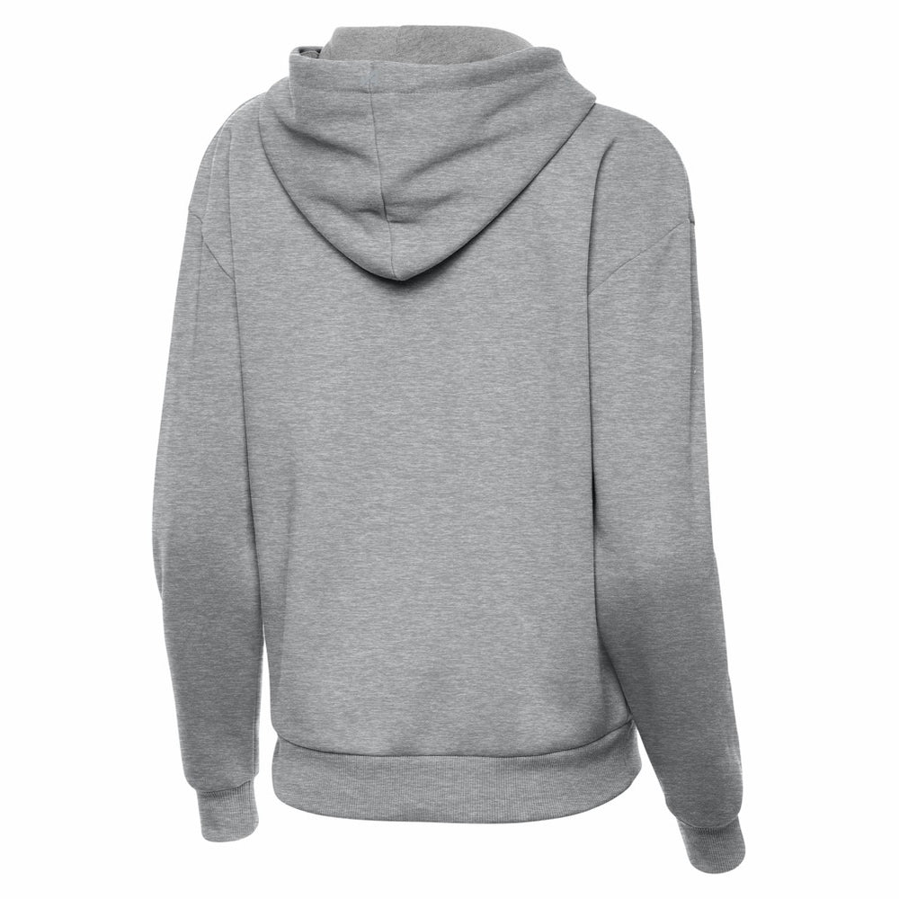 San Francisco 49ers Antigua Women's Victory Pullover Hoodie Heather Gray | NFL
