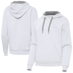 New York Giants Antigua Women's Victory Pullover Hoodie White | NFL