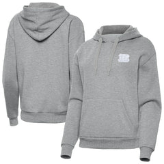 Cincinnati Bengals Antigua Women's Victory Pullover Hoodie Heather Gray | NFL