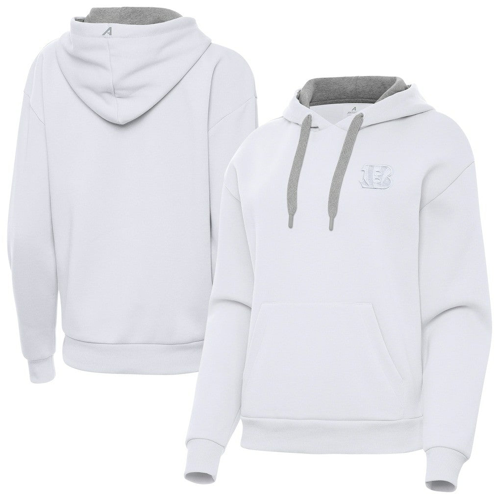 Cincinnati Bengals Antigua Women's Victory Pullover Hoodie White | NFL