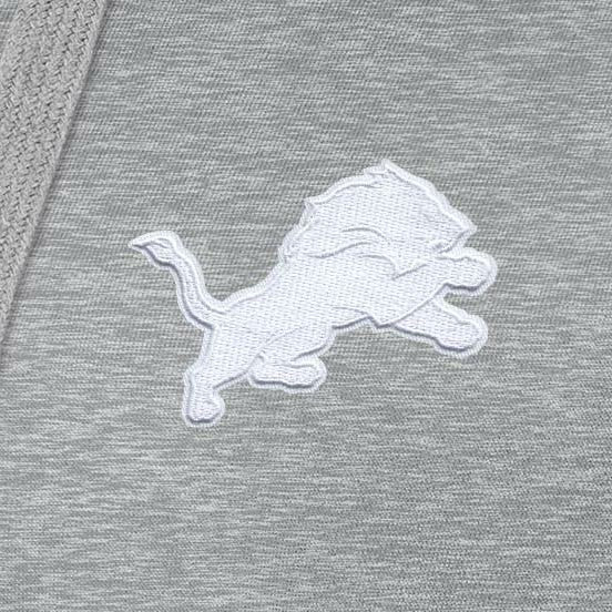 Detroit Lions Antigua Women's Victory Pullover Hoodie Heather Gray | NFL