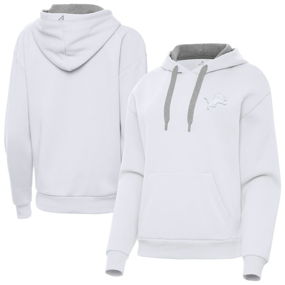 Detroit Lions Antigua Women's Victory Pullover Hoodie White | NFL