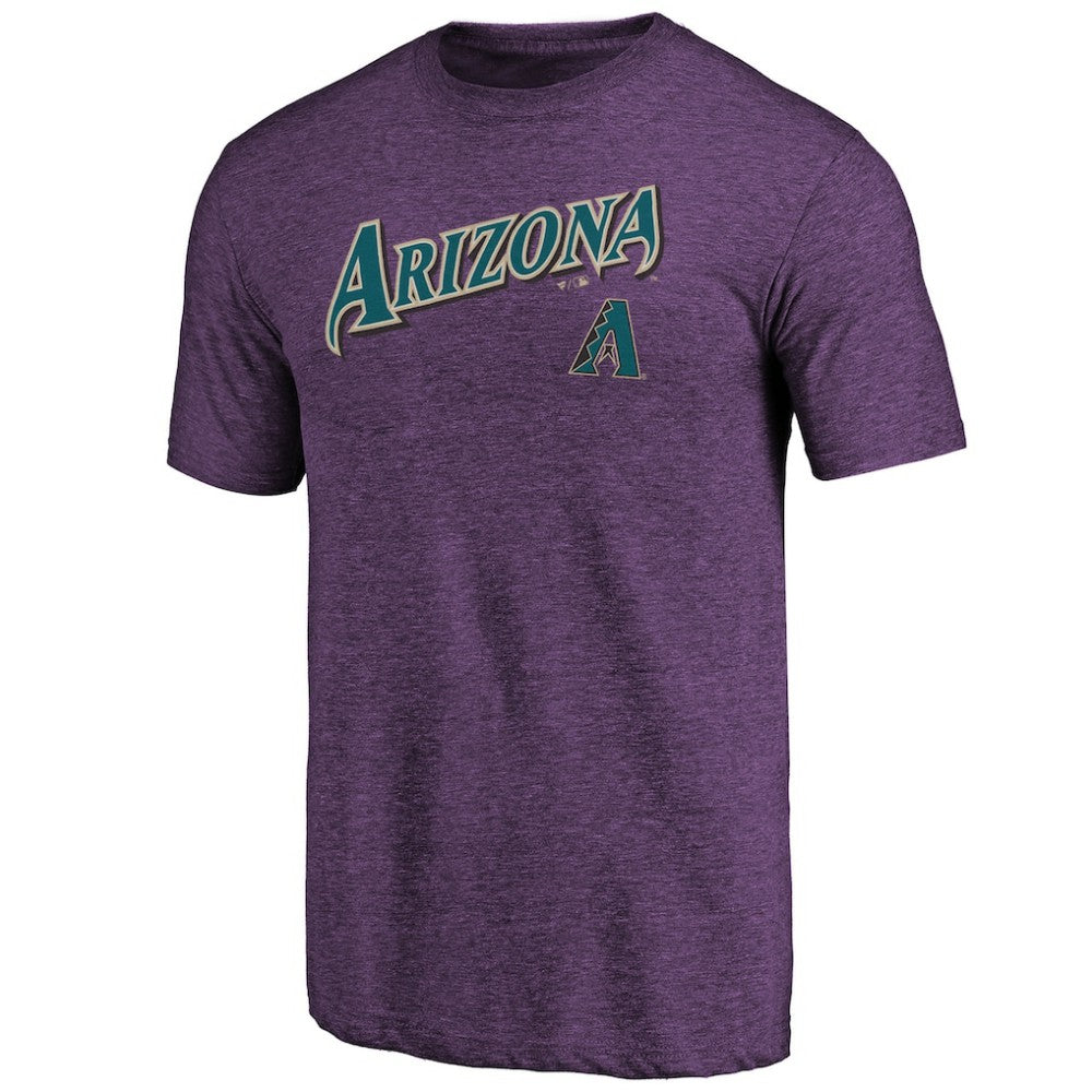 Arizona Diamondbacks Purple Cooperstown Series Sweep Tri-Blend T-Shirt T-shirts - MLB