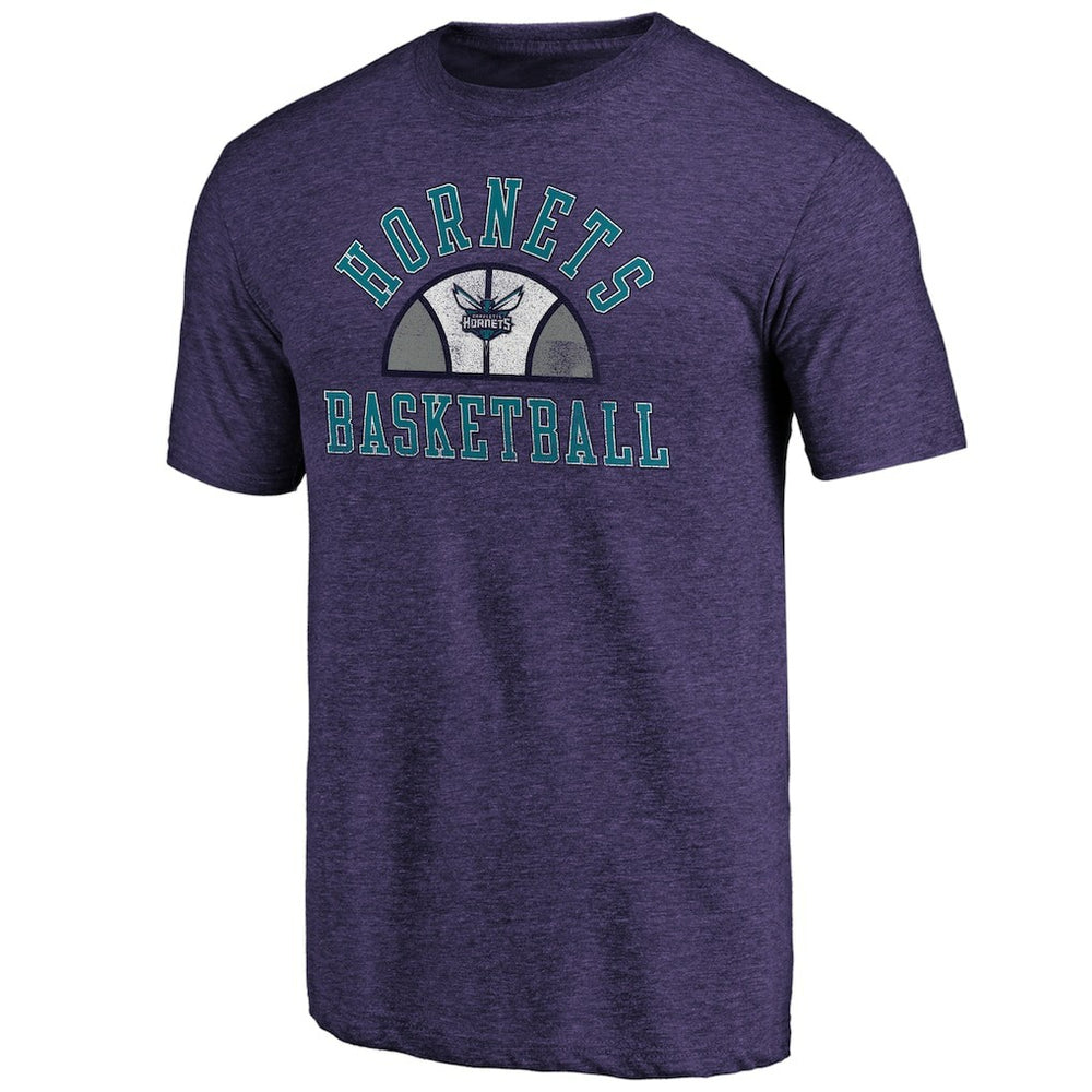 Charlotte Hornets Purple Half Classic Tri-Blend T-Shirt - NBA