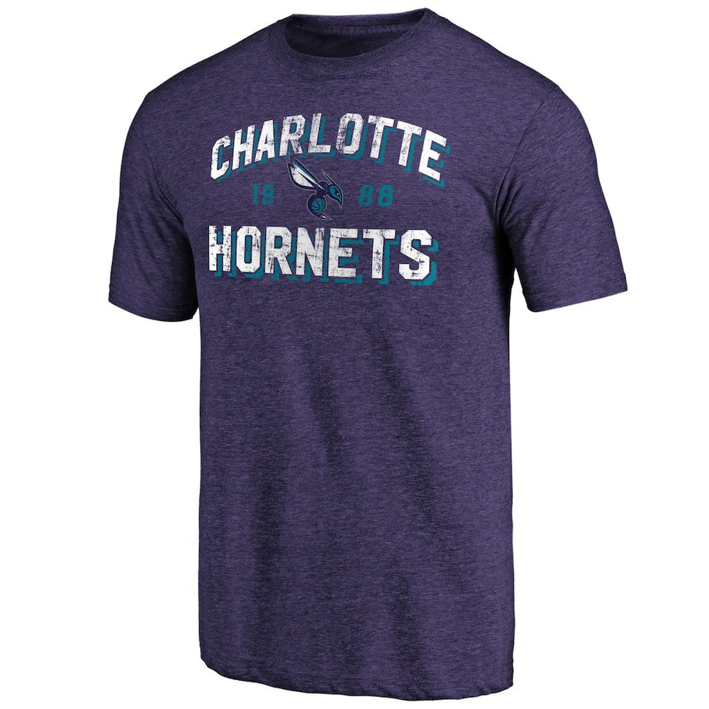 Charlotte Hornets Purple Running Start Tri-Blend T-Shirt - NBA