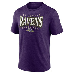 Baltimore Ravens Purple Divided Warp Tri-Blend T-Shirt | NFL