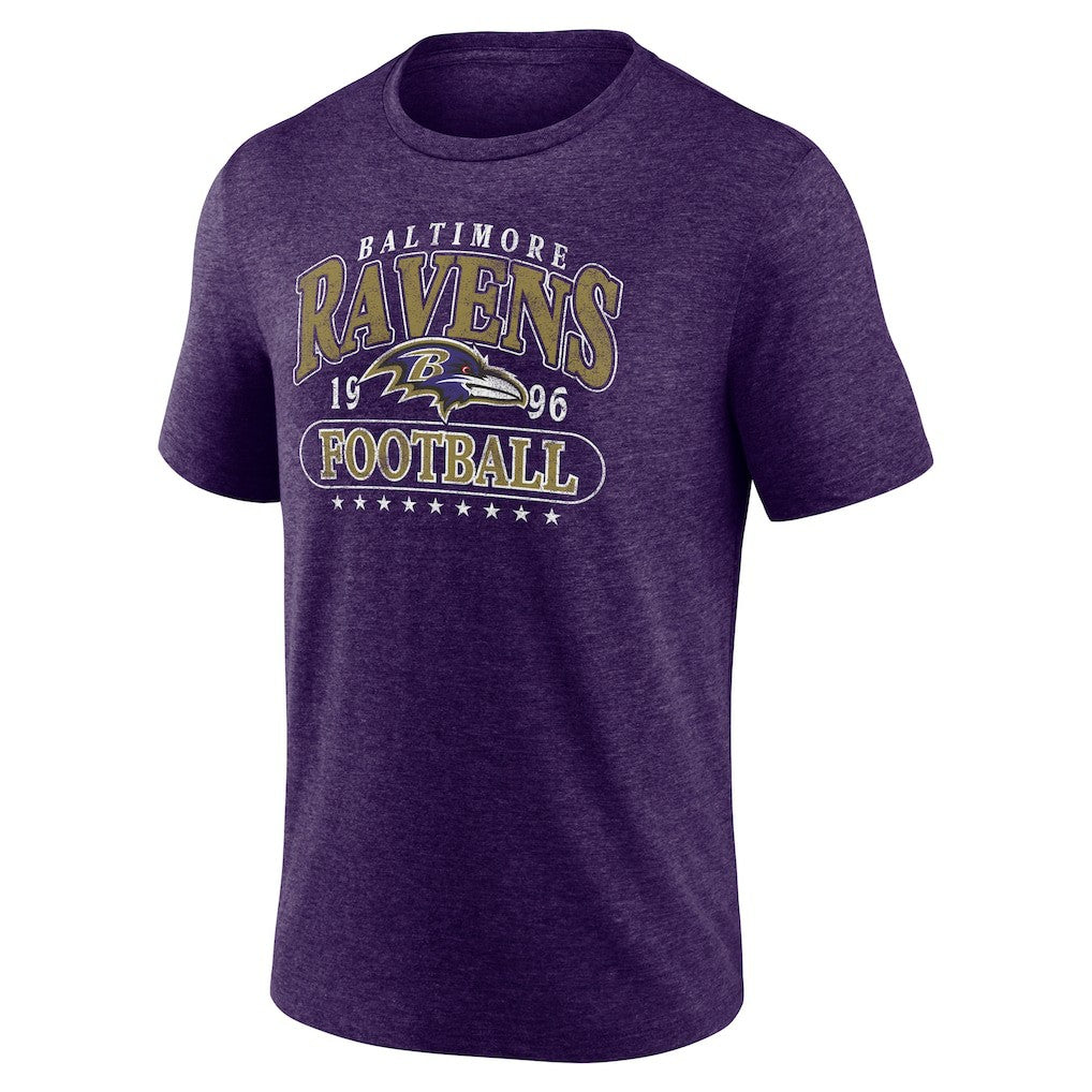 Baltimore Ravens Purple Retro Tri-Blend T-Shirt | NFL