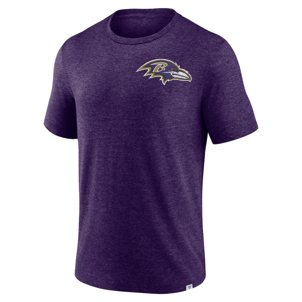 Baltimore Ravens Purple Oval Bubble Tri-Blend T-Shirt | NFL