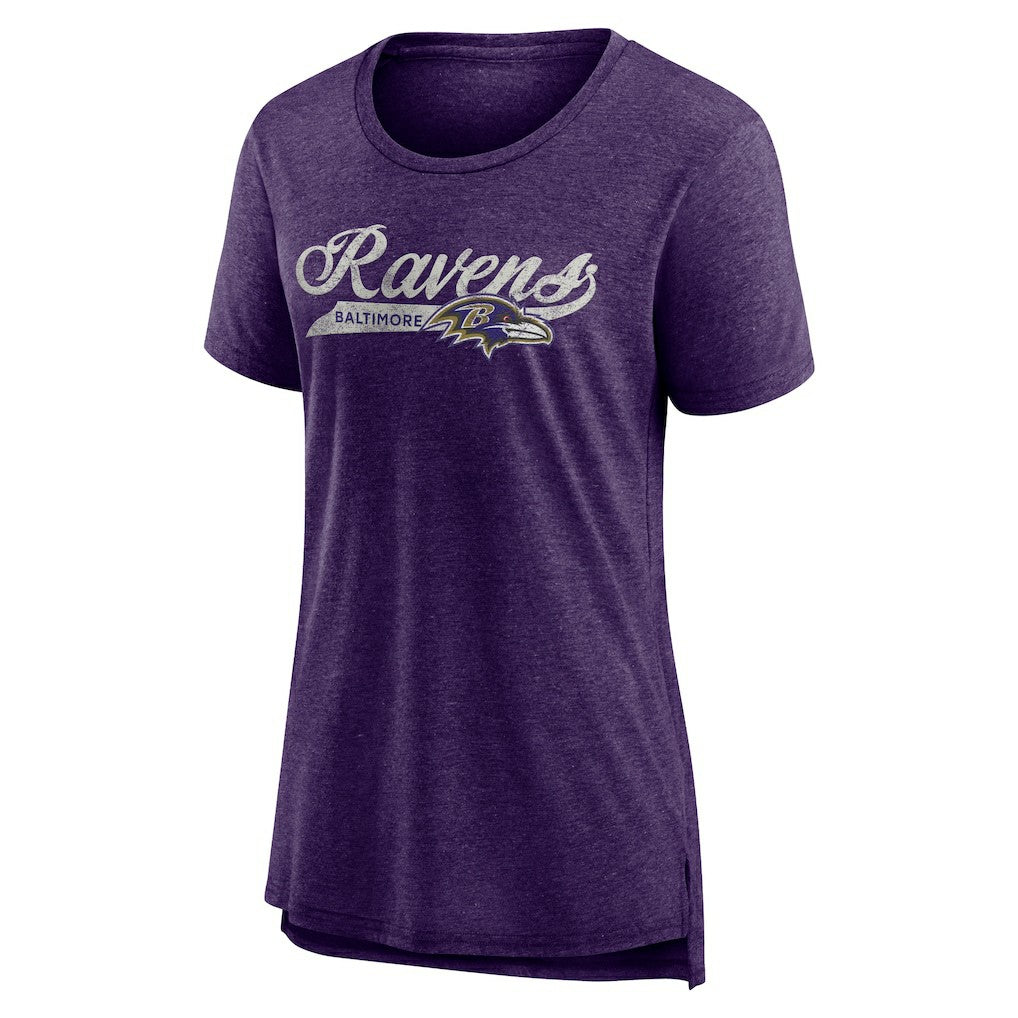 Baltimore Ravens Women's Original Play Tri-Blend T-Shirt Purple | NFL