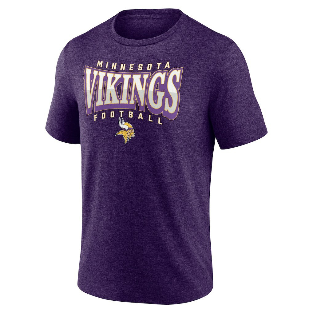 Minnesota Vikings Purple Divided Warp Tri-Blend T-Shirt | NFL