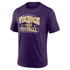 Minnesota Vikings Purple Retro Tri-Blend T-Shirt | NFL