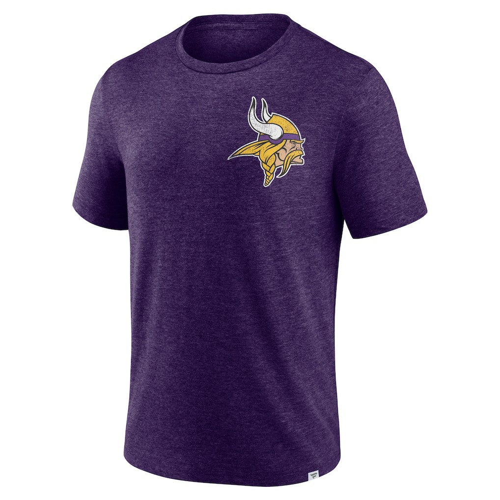 Minnesota Vikings Purple Oval Bubble Tri-Blend T-Shirt | NFL
