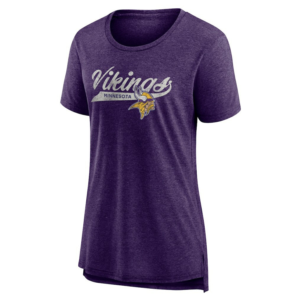 Minnesota Vikings Women's Original Play Tri-Blend T-Shirt Purple | NFL