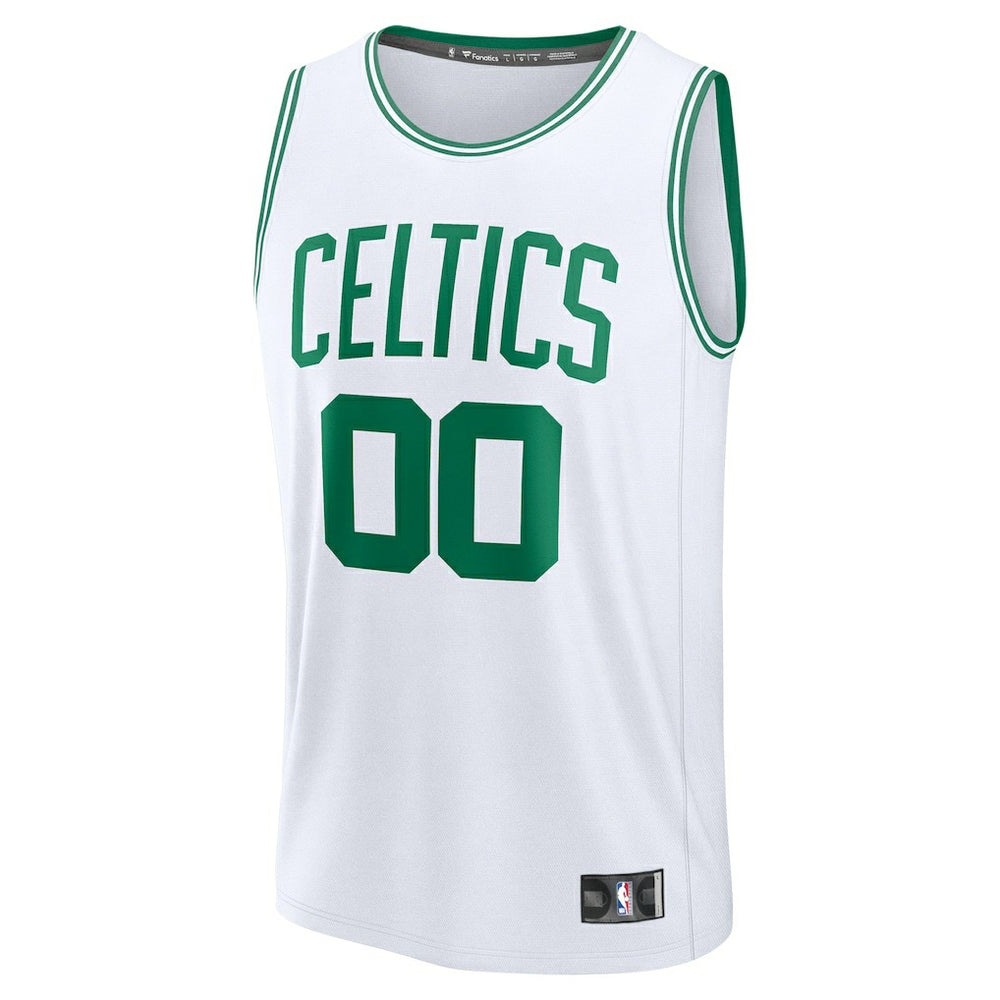 Boston Celtics Youth Fast Break Custom Replica Jersey White Association Edition - NBA