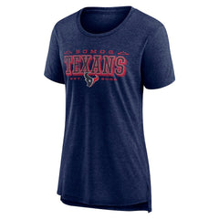 Houston Texans Women's Vintage Graphic Tri-Blend Scoop Neck T-Shirt Navy | Nike for Sale