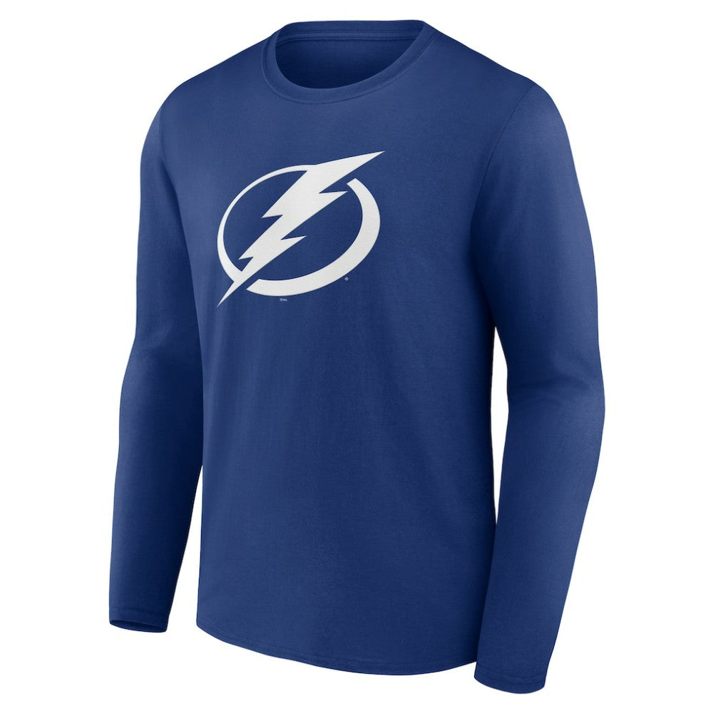 Tampa Bay Lightning Blue Primary Logo Long Sleeve T-Shirt - NHL