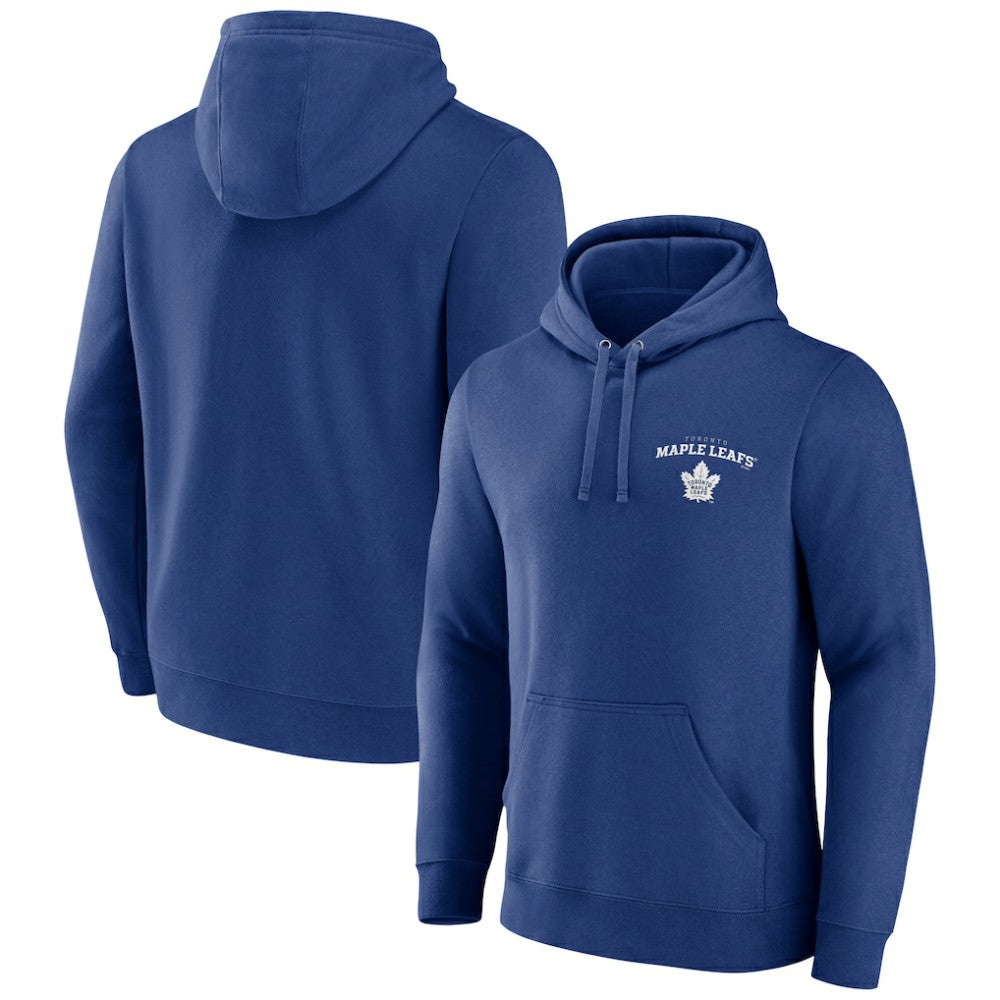 Toronto Maple Leafs Blue Team Lockup Pullover Hoodie - NHL