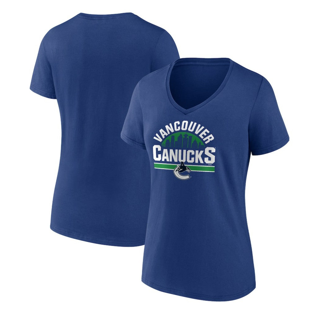 Vancouver Canucks Women's Represent T-Shirt - Blue - NHL